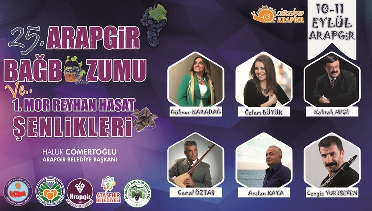 Arapgir'de üzüm ve reyhan şenlikleri düzenlenecek