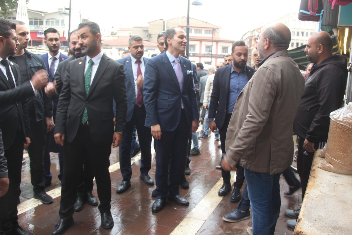 Fatih Erbakan Malatya'da esnaf ziyaretinde