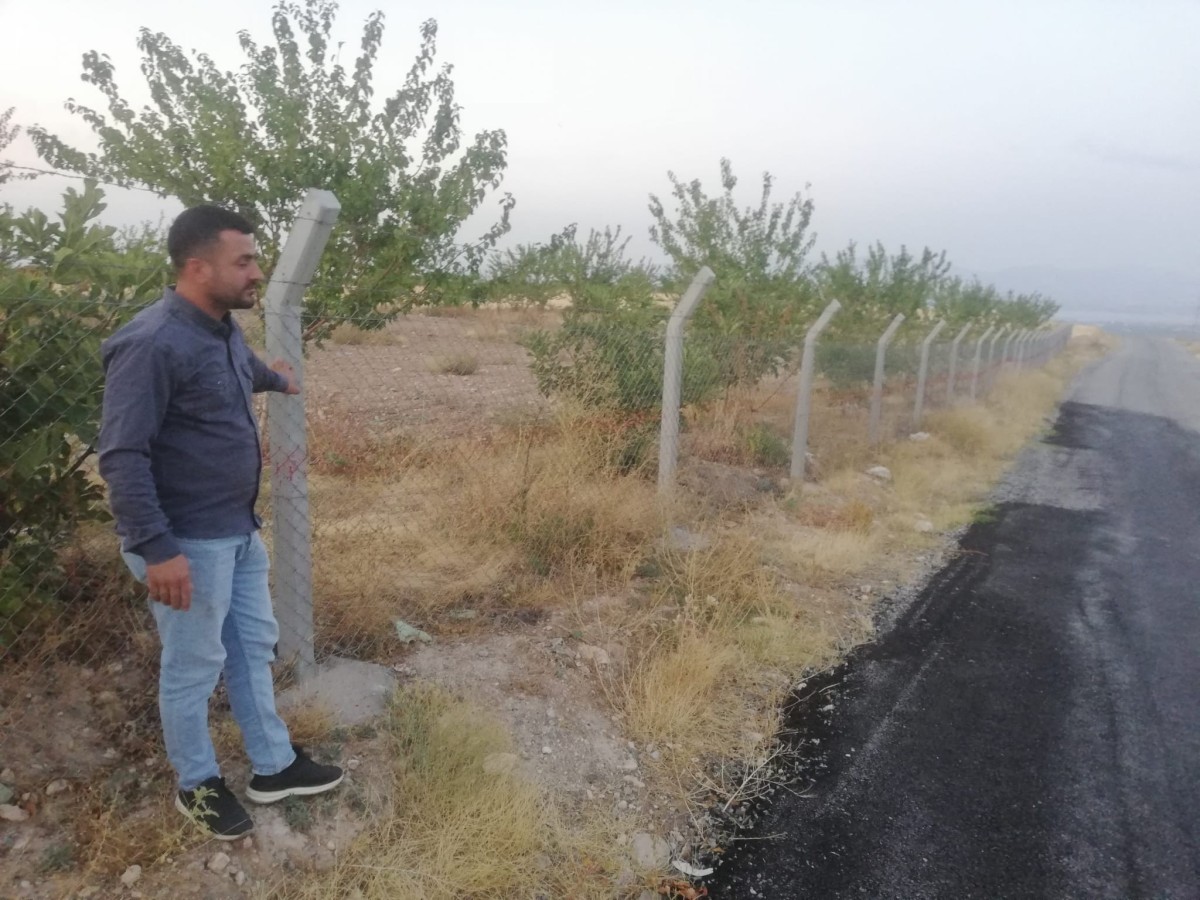 Kayısı üreticisinin başı tel örgü hırsızlarıyla dertte