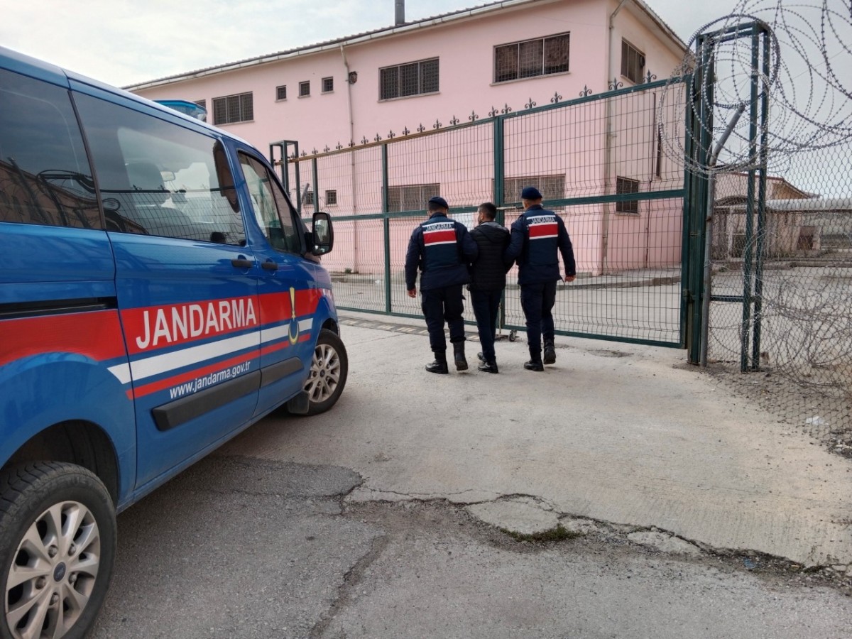 13 yıl cezası bulunan hırsız jandarma operasyonu ile yakalandı
