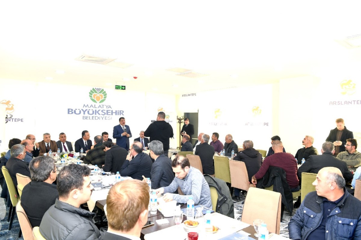 Gürkan ve Tüfenkci, Hekimhan muhtarlarıyla bir araya geldi