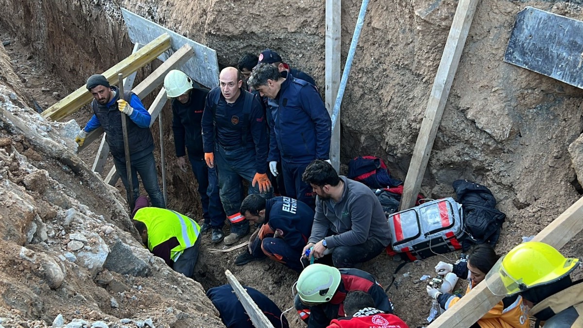 Havaalanı inşaatında göçük, 2 işçi hayatını kaybetti