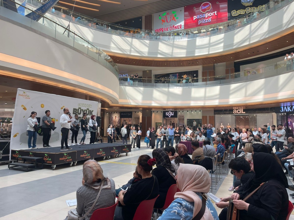Malatya Park’ta çekiliş coşkusu yaşandı 