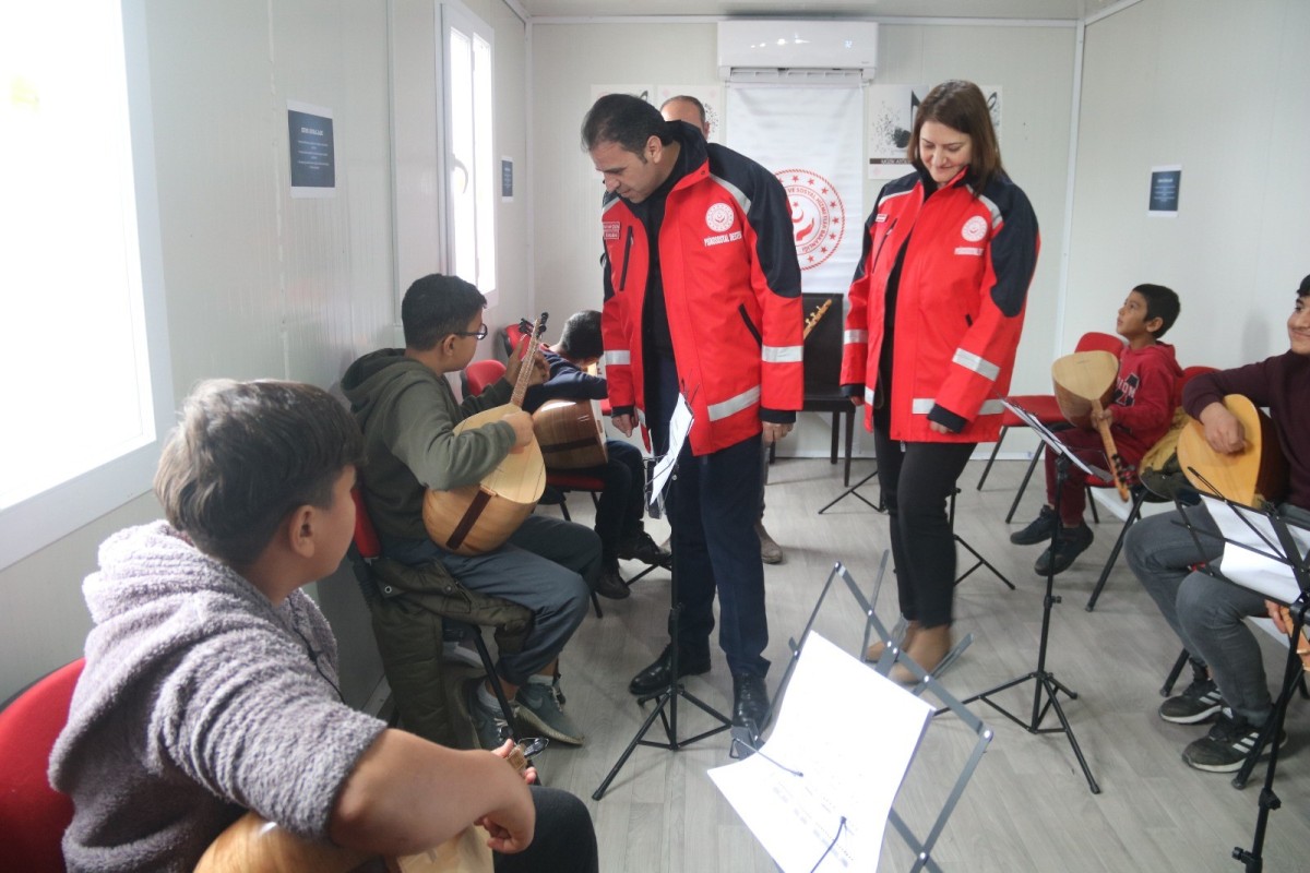 Çocuklar, psikososyal destek müzik atölyesinde buluştu
