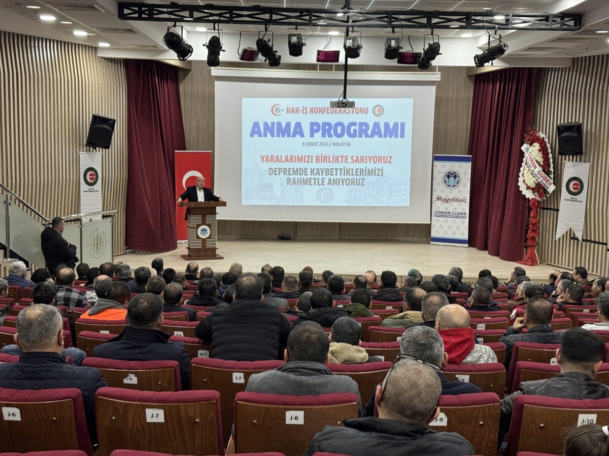 Hak-İş Genel Başkanı Arslan Malatya'da Depremi Değerlendirdi 