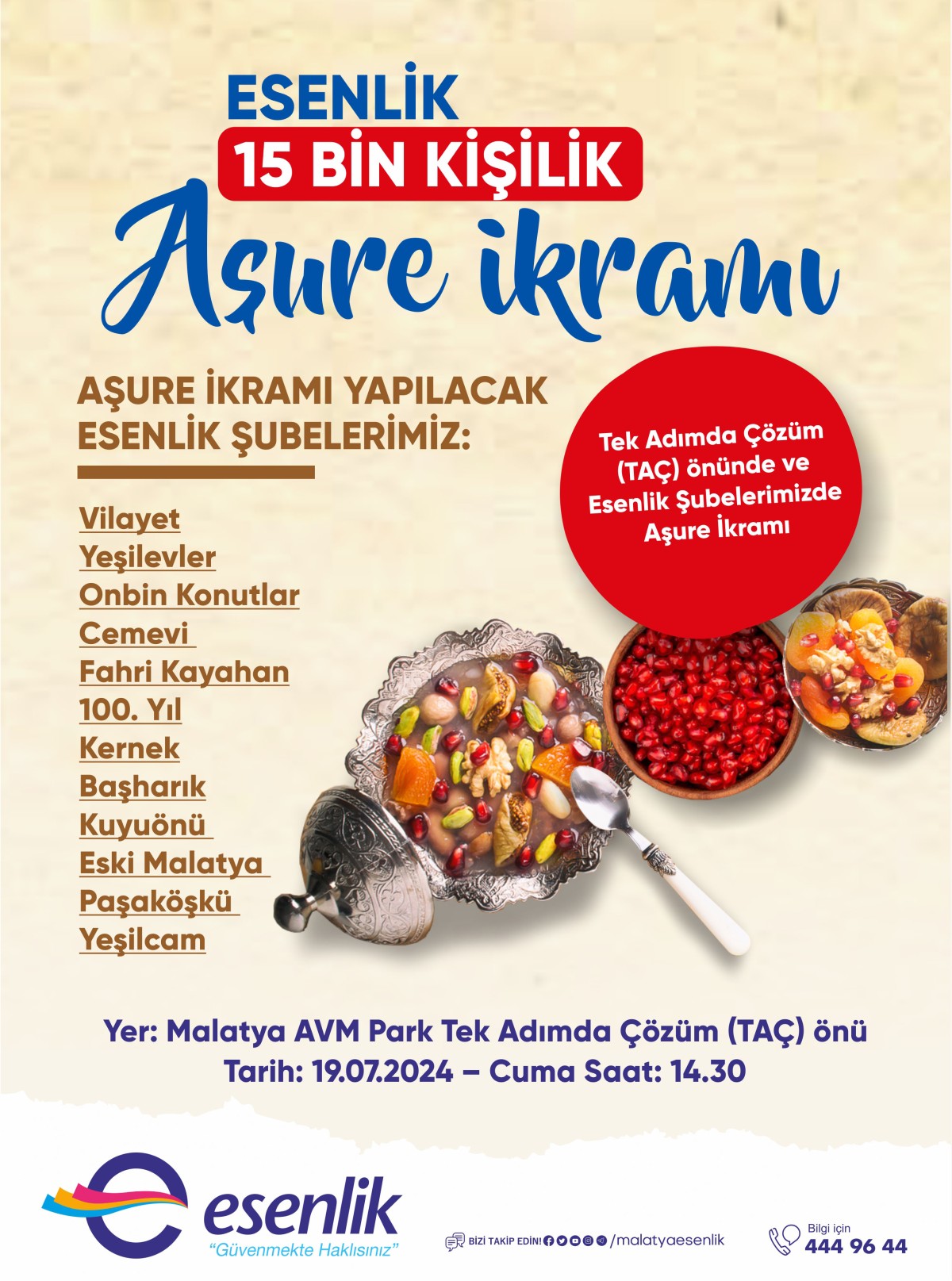 Esenlik 15 Bin Kişilik ‘Aşure İkramı’ Gerçekleştirecek 
