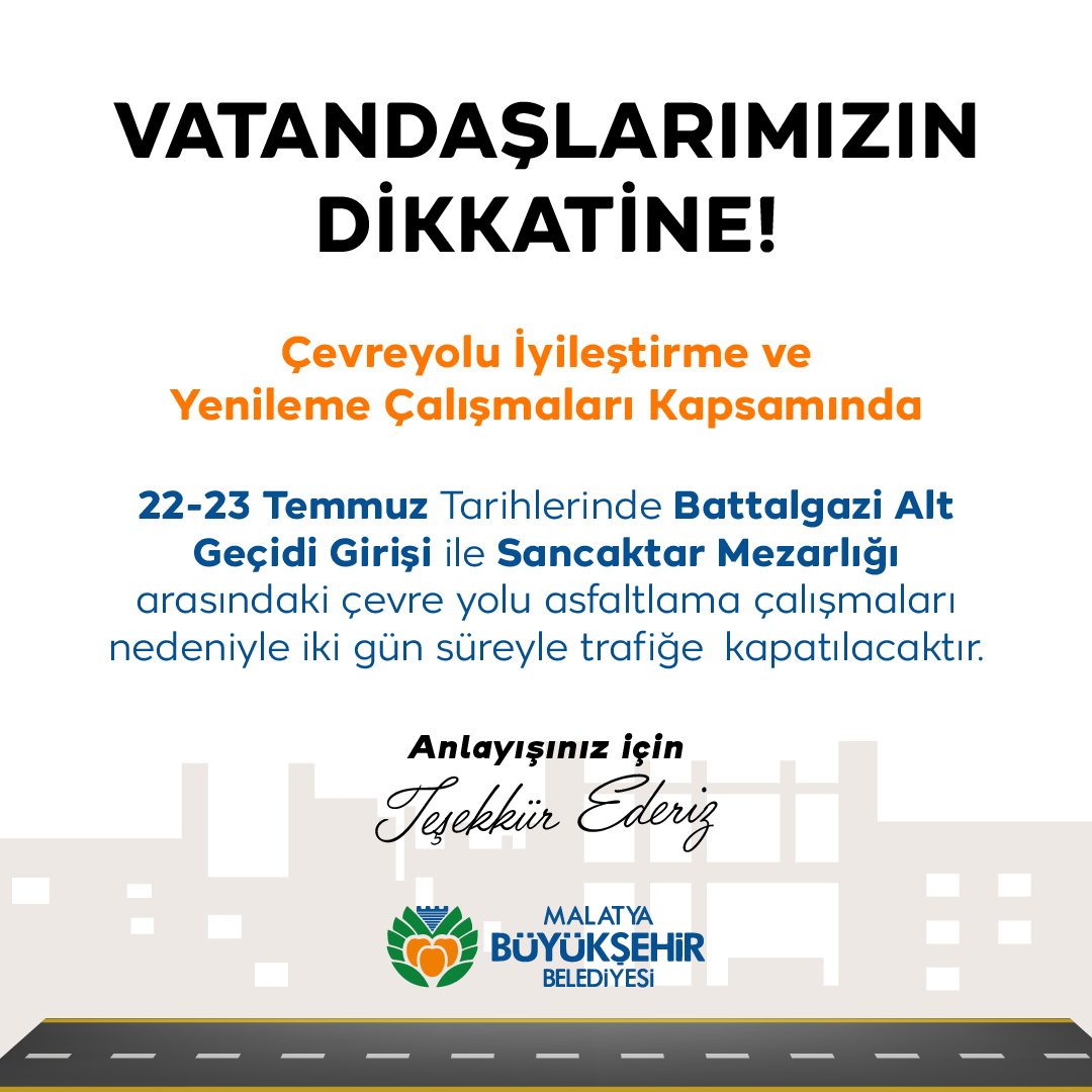 Çevreyolunda Asfaltlama Çalışmaları