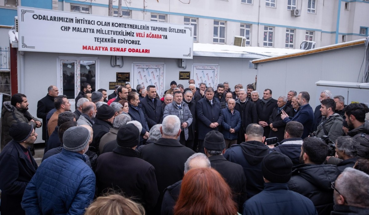 Esnaf Odaları için geçici konteyner büroları hizmete girdi 