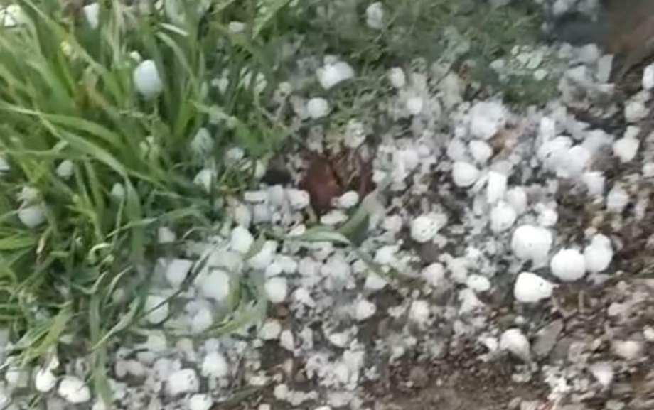Arapgir'de dolu yağışı etkili oldu
