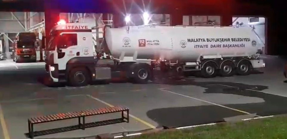 Kahramanmaraş'taki orman yangınına Malatya'dan destek