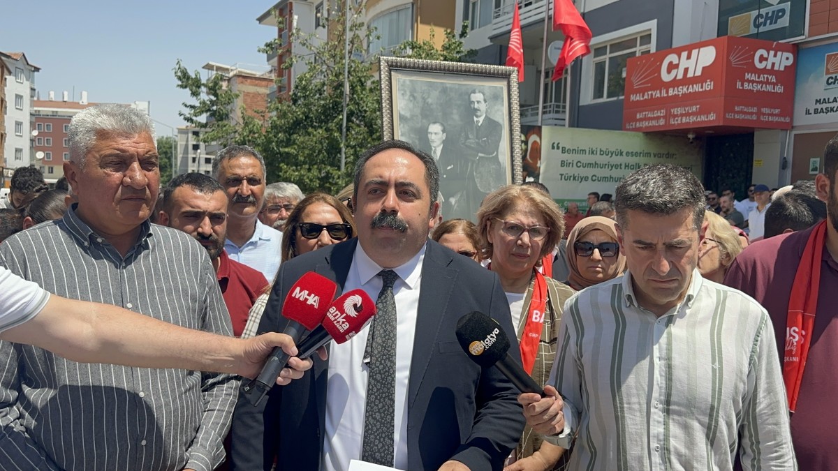 CHP Malatya İl Binası Önünde Protesto