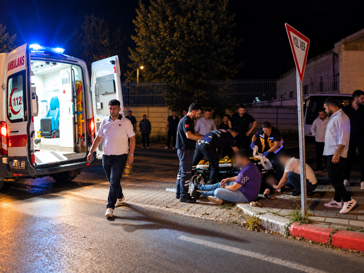 Malatya’da Minibüs Ağaca Çarptı: 2 Yaralı