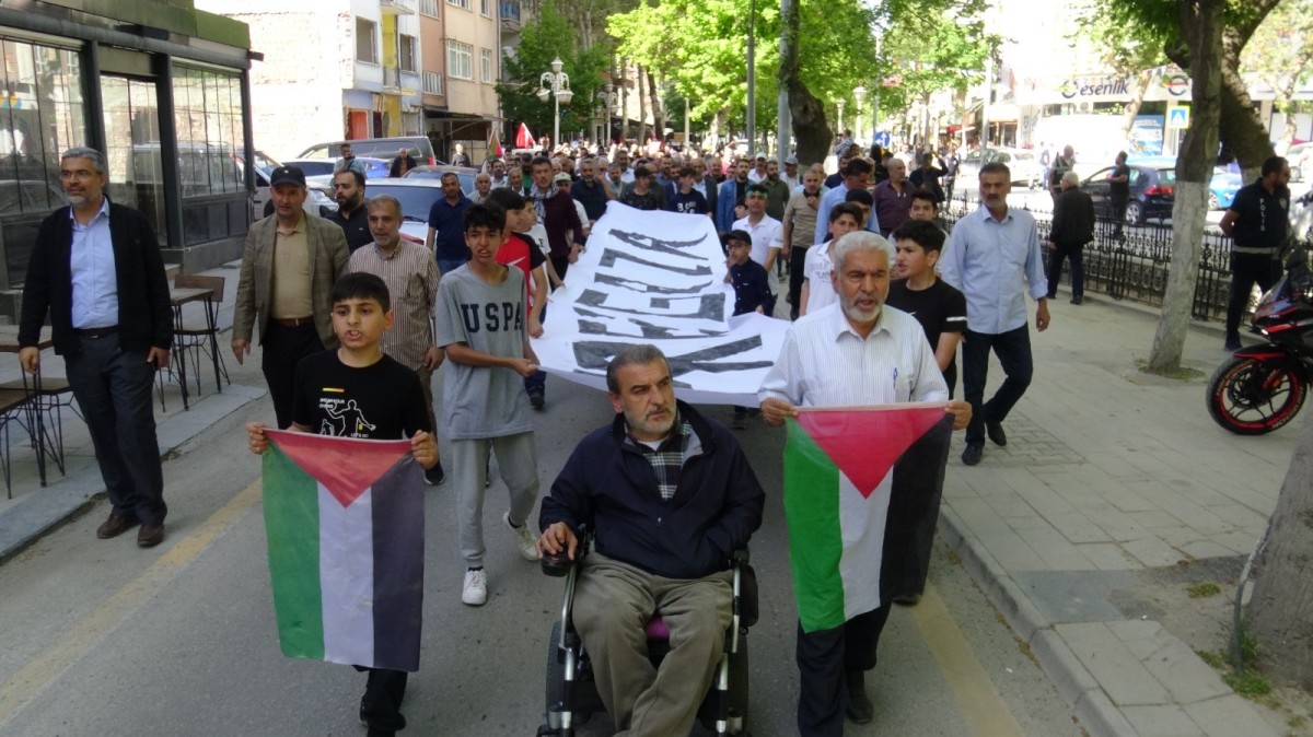 Gazze için yürüyüş düzenlendi